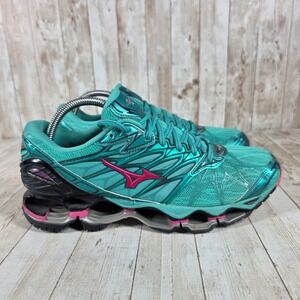 Mizuno Wave Prophecy 7 Running Shoes Turquoise Pink Womens Size 10